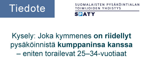 Featured image for “Kysely: Joka kymmenes on riidellyt pysäköinnistä kumppaninsa kanssa – eniten torailevat 25–34-vuotiaat”