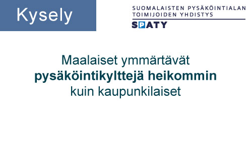 Featured image for “Kysely: Maalaiset ymmärtävät pysäköintikylttejä heikommin kuin kaupunkilaiset”