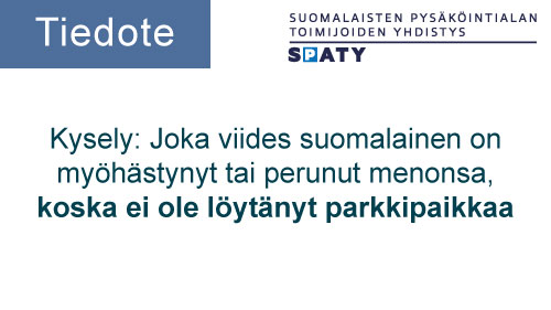 Featured image for “Kysely: Joka viides suomalainen on myöhästynyt tai perunut menonsa, koska ei ole löytänyt parkkipaikkaa”