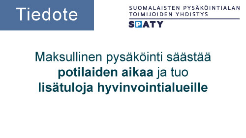 Featured image for “Maksullinen pysäköinti säästää potilaiden aikaa ja tuo lisätuloja hyvinvointialueille”
